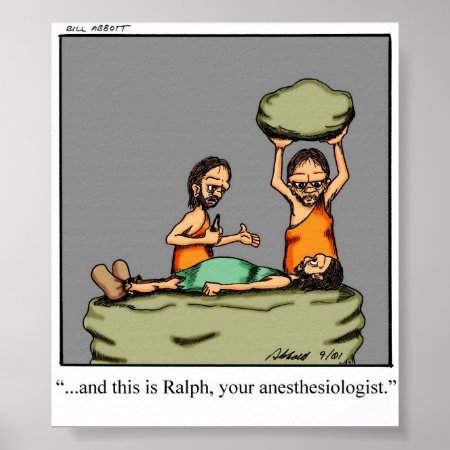 Funny Anesthesiologist Poster