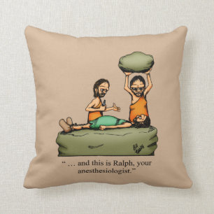 Funny Anesthesiologist  Throw Pillow
