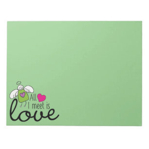 Funny Angel - All I Meet Is Love 1 Notepad