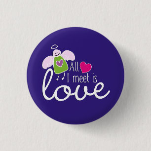 Funny Angel - All I Meet Is Love 2 Button