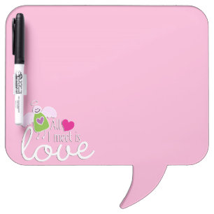 Funny Angel - All I Meet Is Love 2 Dry Erase Board