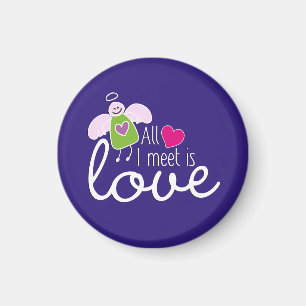 Funny Angel - All I Meet Is Love 2 Magnet