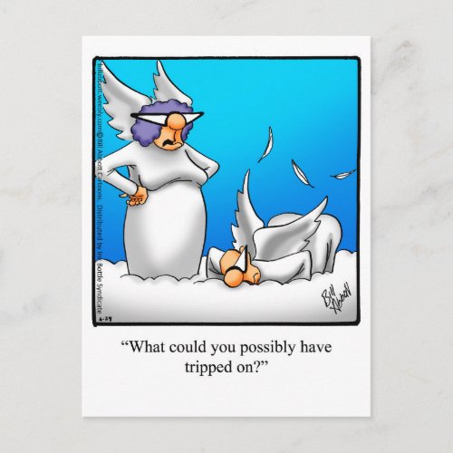 Funny Angel Humor Postcard
