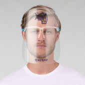 Funny angler fish cartoon face shield (Insitu)