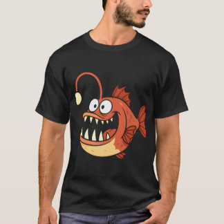 Funny Anglerfish Deep Sea Creature Design T-Shirt