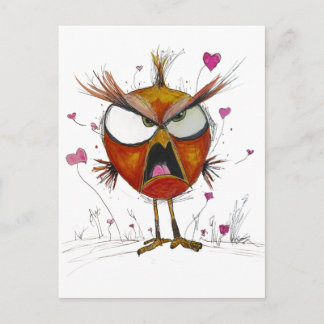 Funny Angry Bird Postcard
