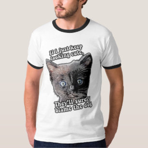 Funny angry cat meme for cat owners and lovers T-Shirt