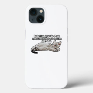 Funny angry cat meme for cat owners & lovers iPhone 13 case
