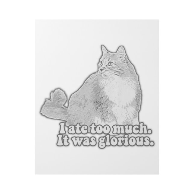 Funny angry cat meme for kitten lovers & cat owner gallery wrap (Front)