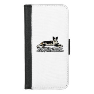 Funny angry cat meme for kitty lovers and owners iPhone 8/7 wallet case
