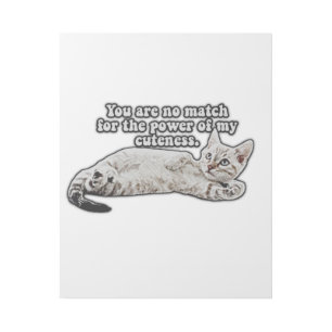 Funny angry cat meme for kitty owners and lovers gallery wrap
