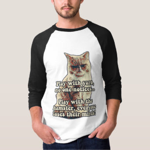 Funny angry cat meme for kitty persons &cat lovers T-Shirt