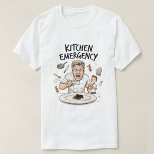 Funny Angry Chef Burnt Toast T-Shirt