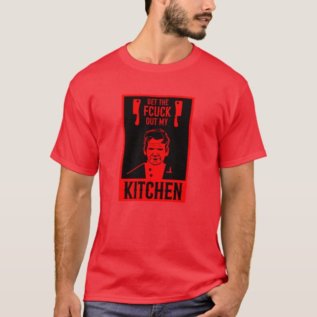 Funny Angry Chef T-Shirt (Front)