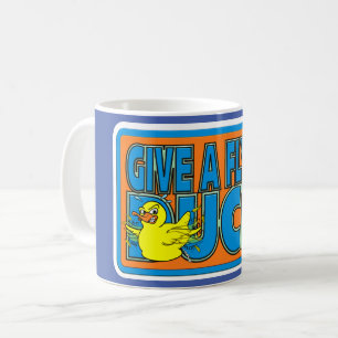 FUNNY ANGRY DUCK 4X4 DUCKING DESIGN COFFEE MUG