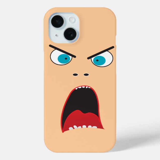 Funny angry face Case-Mate iPhone case (Back)