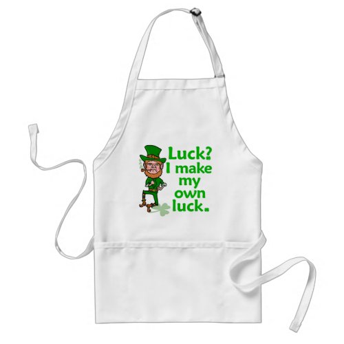 Funny Angry Lucky Irish Leprechaun Adult Apron