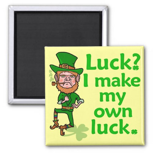 Funny Angry Lucky Irish Leprechaun Magnet