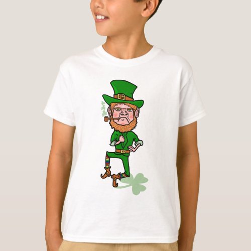 Funny Angry Lucky Irish Leprechaun T_Shirt