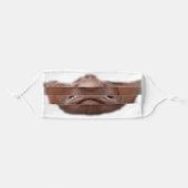 Funny Angry Old Lady Face Mask (Front, Folded)