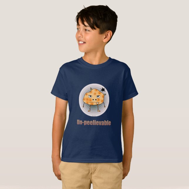 Funny Angry Potato – Un-peelievable Art T-Shirt (Front Full)