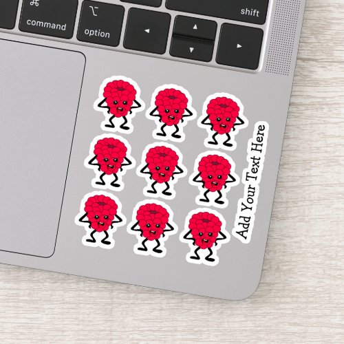 Funny  Angry Raspberry Cartoon _ Custom Sticker
