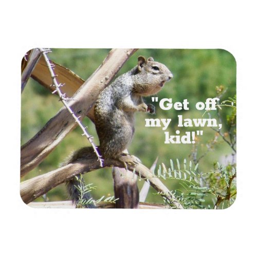 Funny Angry Squirrel  Magnet