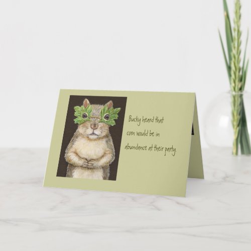 Funny animalbird card