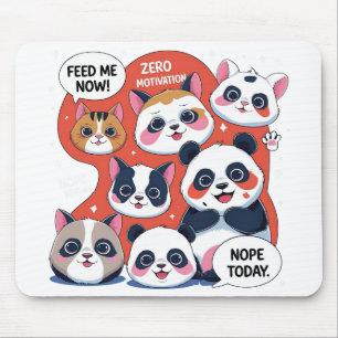Funny Animal Cartoon – Meme Inspired Humor Design Mouse Pad