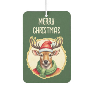 Funny Animal Christmas Favorites - Deer 2 Air Freshener