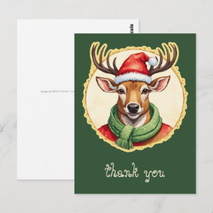 Funny Animal Christmas Favorites - Deer 2 Postcard