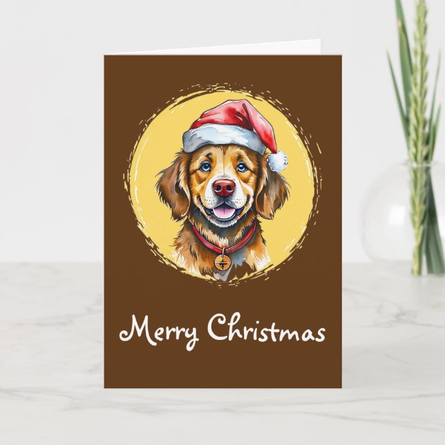 Funny Animal Christmas Favorites - Dog 1 Card (Front)
