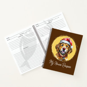 Funny Animal Christmas Favorites - Dog 1 Notebook
