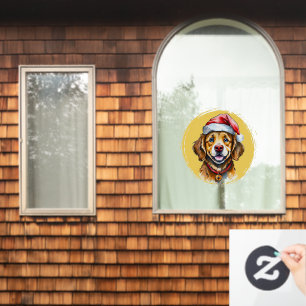 Funny Animal Christmas Favorites - Dog 1 Window Cling