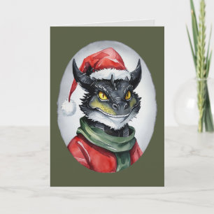 Funny Animal Christmas Favorites - Dragon 1 Card