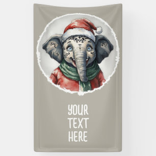 Funny Animal Christmas Favorites - Elephant 2 Banner