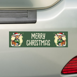 Funny Animal Christmas Favorites - Fawn 1 Bumper Sticker