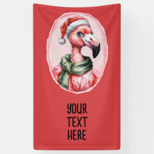 Funny Animal Christmas Favorites - Flamingo 1 Banner