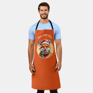 Funny Animal Christmas Favorites - Fox 1 Apron