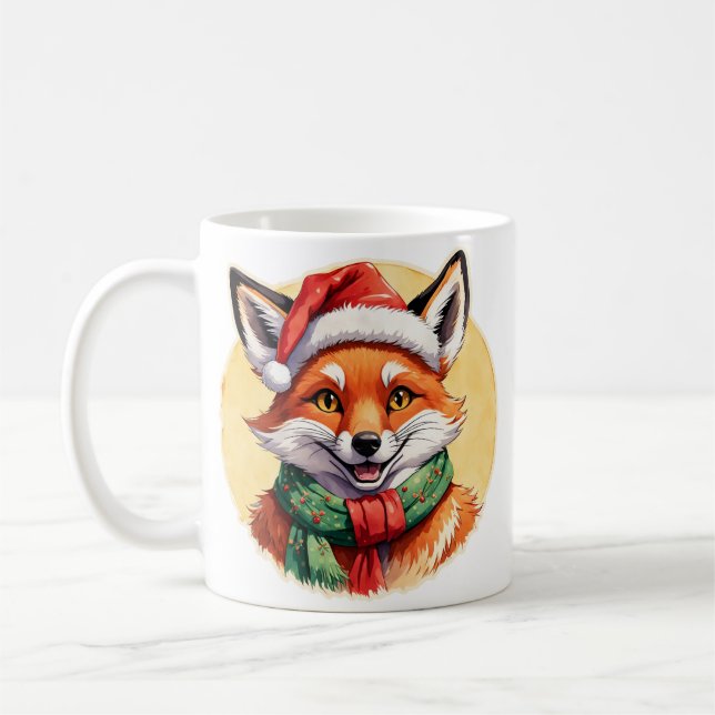 Funny Animal Christmas Favorites - Fox 1 Coffee Mug (Left)