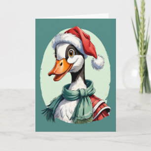 Funny Animal Christmas Favorites - Goose 3 Card
