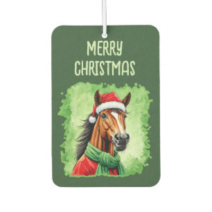 Funny Animal Christmas Favorites - Horse 6 Air Freshener