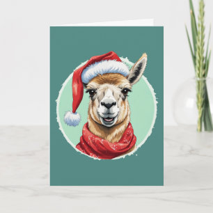 Funny Animal Christmas Favorites - Llama 1 Card