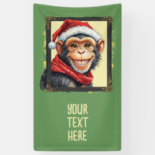 Funny Animal Christmas Favorites - Monkey 2 Banner