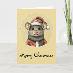 Funny Animal Christmas Favorites - Mouse 1 Card