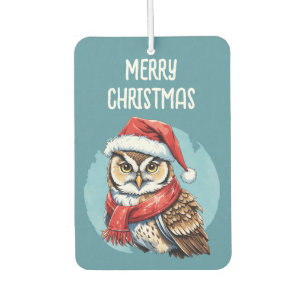 Funny Animal Christmas Favorites - Owl 1 Air Freshener