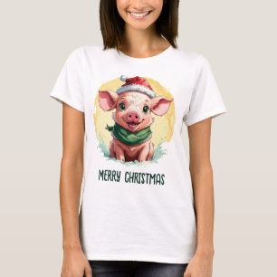 Funny Animal Christmas Favorites - Piglet 1 T-Shirt