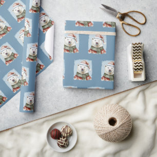 Funny Animal Christmas Favorites - Polar Bear 1 Wrapping Paper