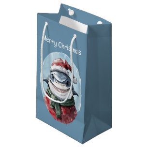 Funny Animal Christmas Favorites - Shark 1 Small Gift Bag