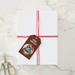 Funny Animal Christmas Favorites - Sparrow 1 Gift Tags